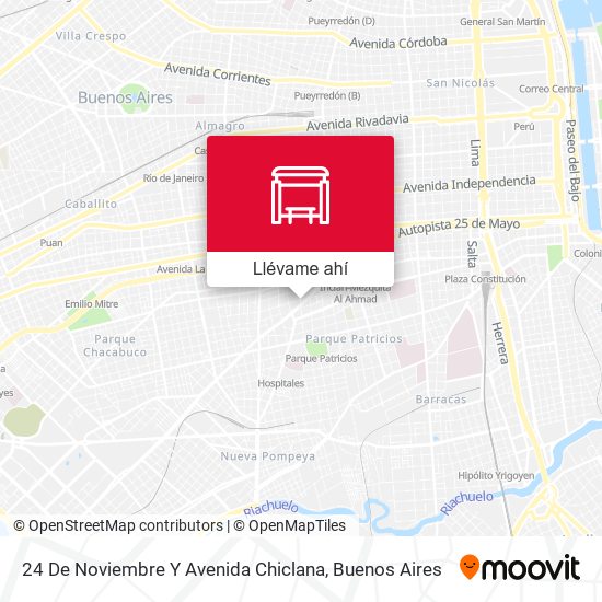 Mapa de 24 De Noviembre Y Avenida Chiclana