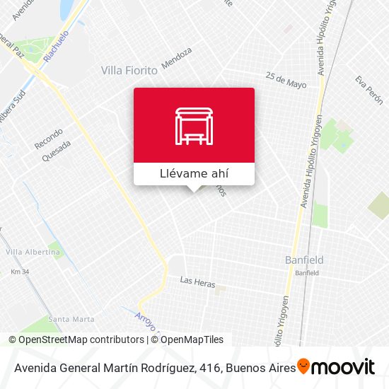 Mapa de Avenida General Martín Rodríguez, 416