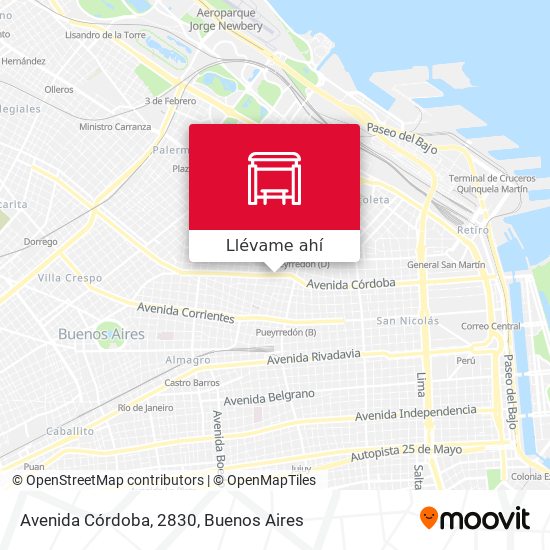 Mapa de Avenida Córdoba, 2830