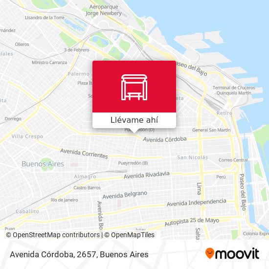 Mapa de Avenida Córdoba, 2657
