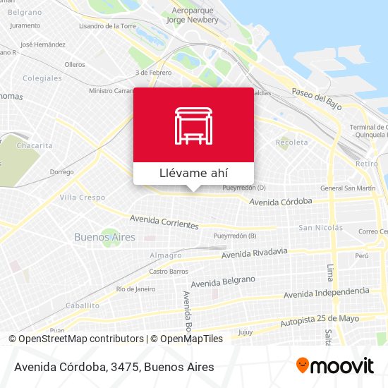 Mapa de Avenida Córdoba, 3475
