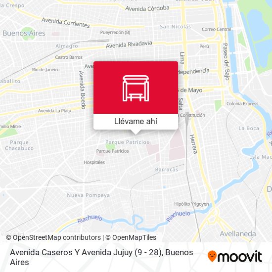 Mapa de Avenida Caseros Y Avenida Jujuy (9 - 28)