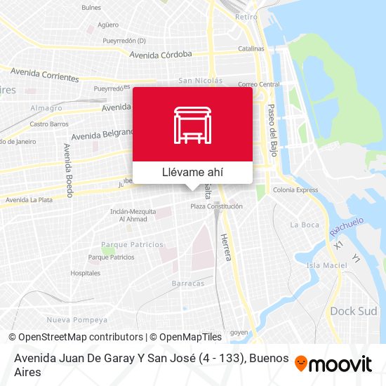 Mapa de Avenida Juan De Garay Y San José (4 - 133)