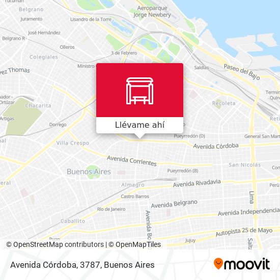 Mapa de Avenida Córdoba, 3787