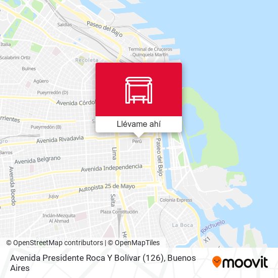 Mapa de Avenida Presidente Roca Y Bolívar (126)