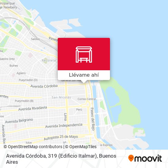 Mapa de Avenida Córdoba, 319 (Edificio Italmar)