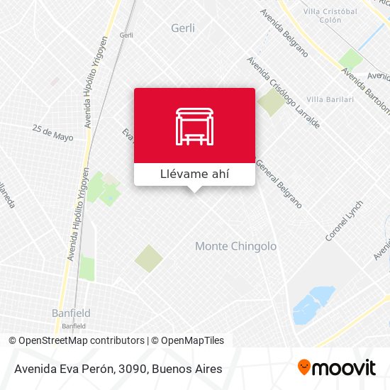 Mapa de Avenida Eva Perón, 3090