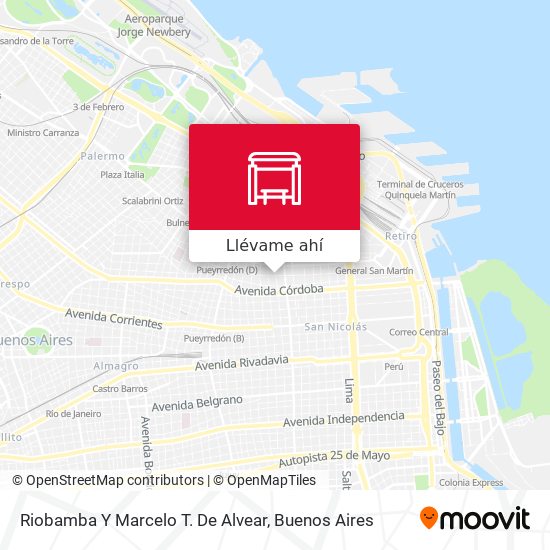 Mapa de Riobamba Y Marcelo T. De Alvear