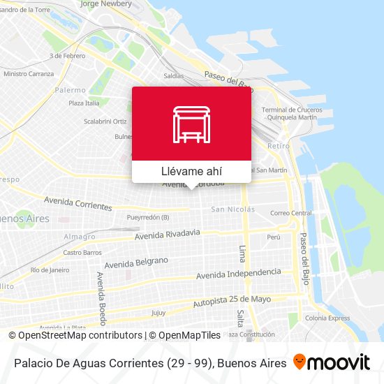 Mapa de Palacio De Aguas Corrientes (29 - 99)
