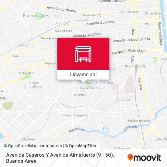 Mapa de Avenida Caseros Y Avenida Almafuerte (9 - 50)