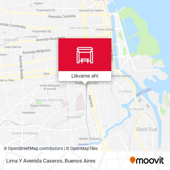 Mapa de Lima Y Avenida Caseros