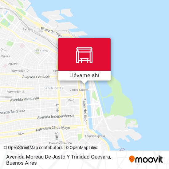 Mapa de Avenida Moreau De Justo Y Trinidad Guevara