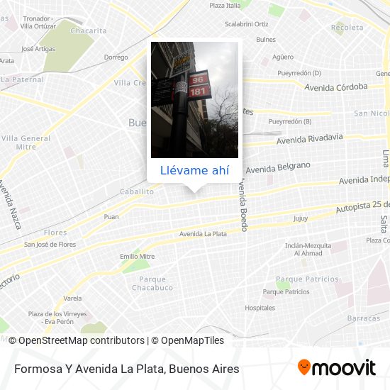Mapa de Formosa Y Avenida La Plata