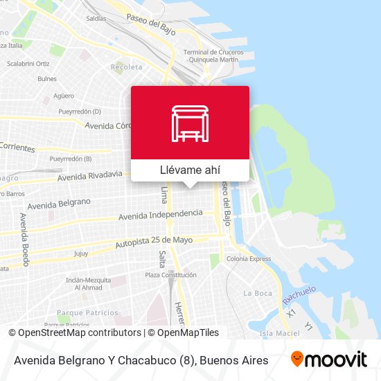 Mapa de Avenida Belgrano Y Chacabuco (8)