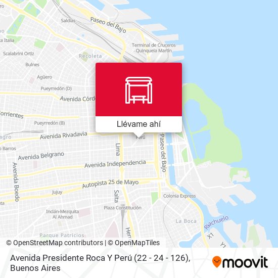 Mapa de Avenida Presidente Roca Y Perú (22 - 24 - 126)