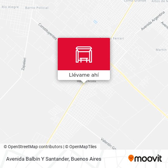 Mapa de Avenida Balbín Y Santander