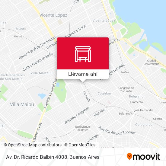 Mapa de Av. Dr. Ricardo Balbin 4008