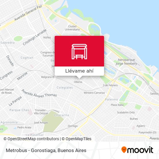 Mapa de Metrobus - Gorostiaga
