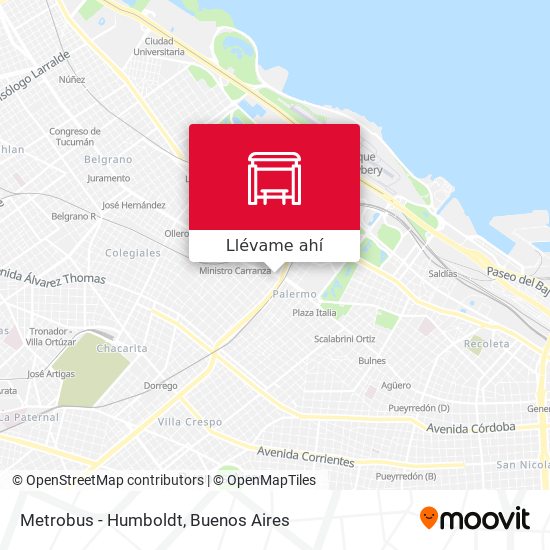 Mapa de Metrobus - Humboldt