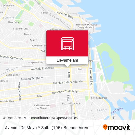 Mapa de Avenida De Mayo Y Salta (105)