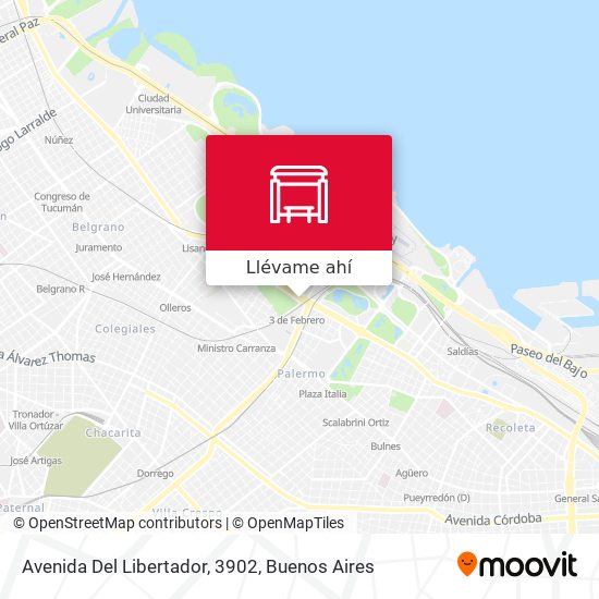 Mapa de Avenida Del Libertador, 3902