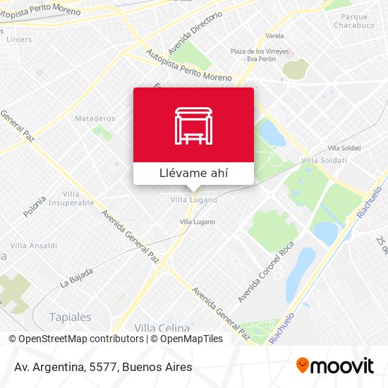 Mapa de Av. Argentina, 5577