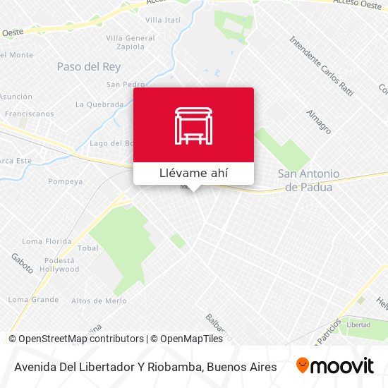 Mapa de Avenida Del Libertador Y Riobamba
