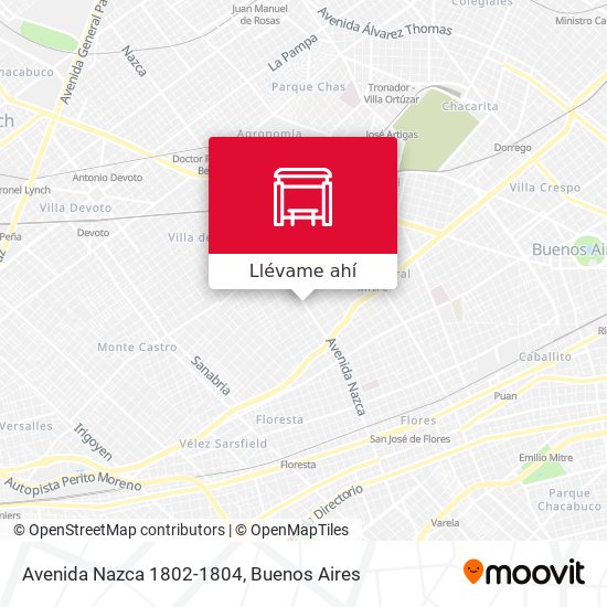 Mapa de Avenida Nazca 1802-1804