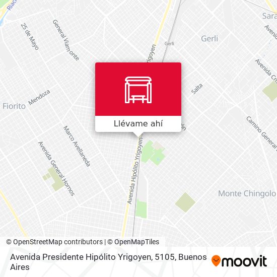 Mapa de Avenida Presidente Hipólito Yrigoyen, 5105