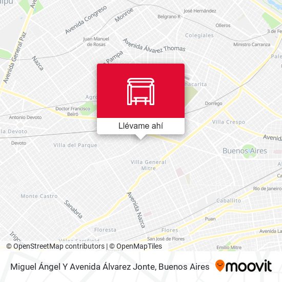 Mapa de Miguel Ángel Y Avenida Álvarez Jonte