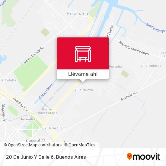 Mapa de 20 De Junio Y Calle 6