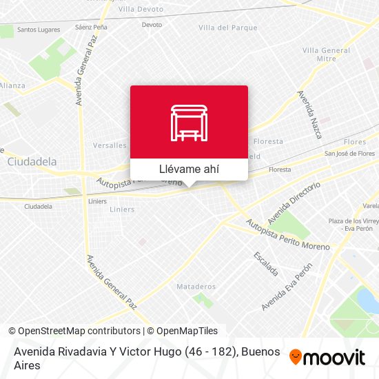 Mapa de Avenida Rivadavia Y Victor Hugo (46 - 182)