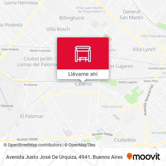 Mapa de Avenida Justo José De Urquiza, 4941