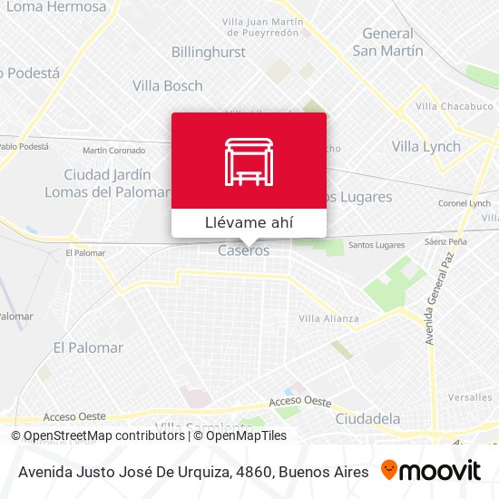 Mapa de Avenida Justo José De Urquiza, 4860