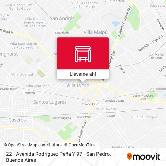 Mapa de 22 - Avenida Rodríguez Peña Y 97 - San Pedro