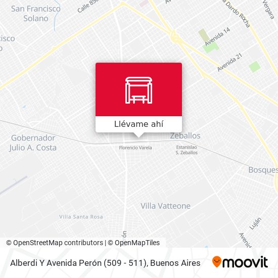 Mapa de Alberdi Y Avenida Perón (509 - 511)