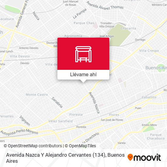 Mapa de Avenida Nazca Y Alejandro Cervantes (134)
