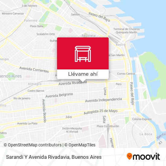 Mapa de Sarandí Y Avenida Rivadavia