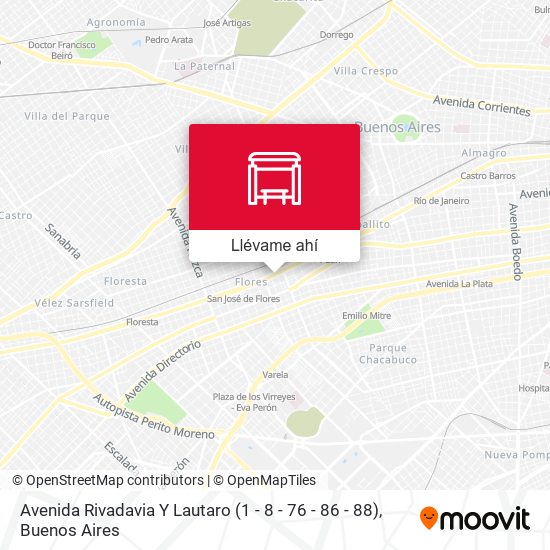 Mapa de Av. Rivadavia