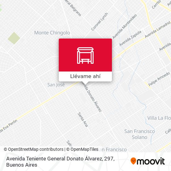 Mapa de Avenida Teniente General Donato Álvarez, 297