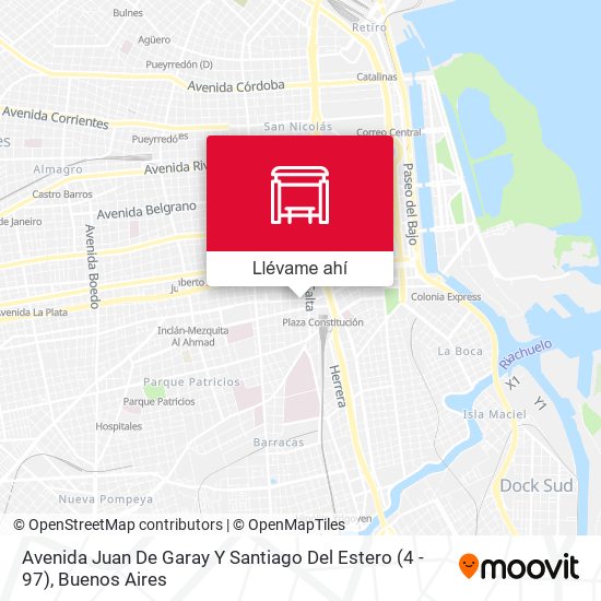 Mapa de Avenida Juan De Garay Y Santiago Del Estero (4 - 97)