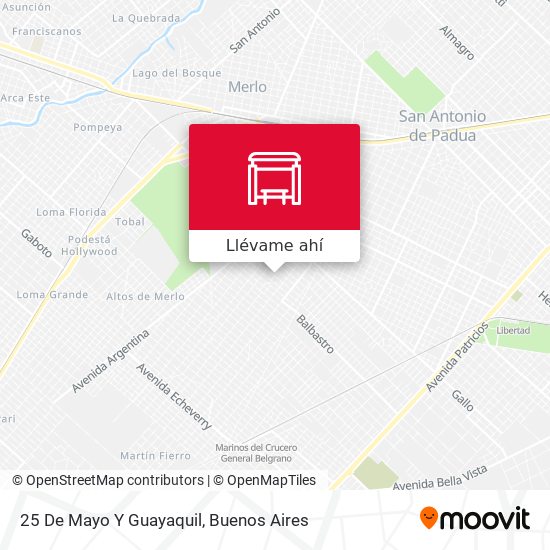 Mapa de 25 De Mayo Y Guayaquil