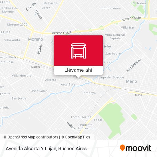 Mapa de Avenida Alcorta Y Luján