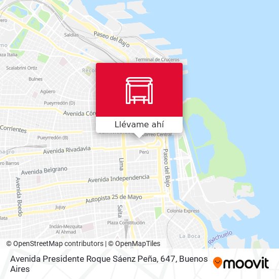 Mapa de Avenida Presidente Roque Sáenz Peña, 647