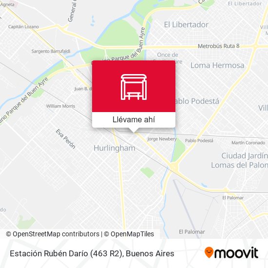 Mapa de Estación Rubén Darío (463 R2)
