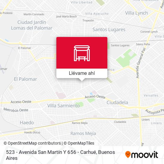 Mapa de 523 - Avenida San Martín Y 656 - Carhué