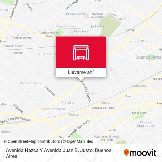 Mapa de Avenida Nazca Y Avenida Juan B. Justo