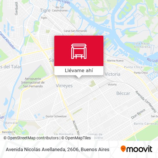 Mapa de Avenida Nicolás Avellaneda, 2606