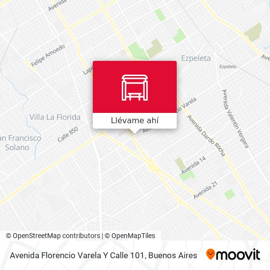 Mapa de Avenida Florencio Varela Y Calle 101
