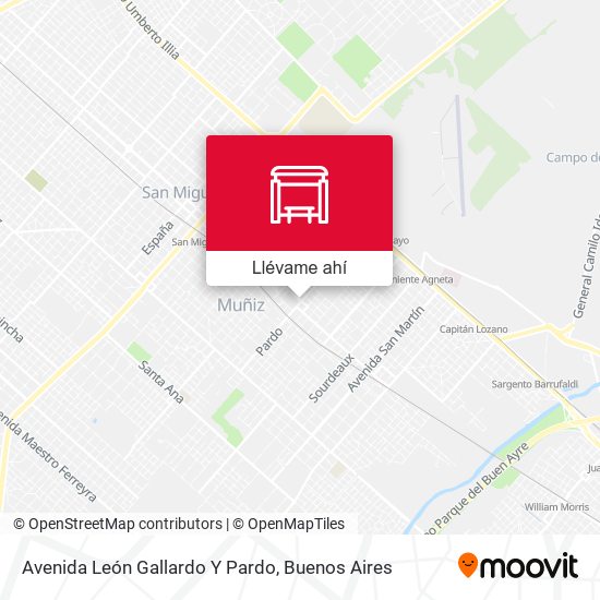 Mapa de Avenida León Gallardo Y Pardo